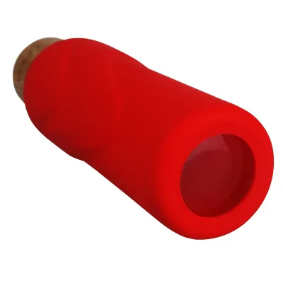 ORIGIN - Narrow Mouth Glass Water Bottle with Protective Silicone Sleeve and Bamboo Lid - Dishwasher Safe