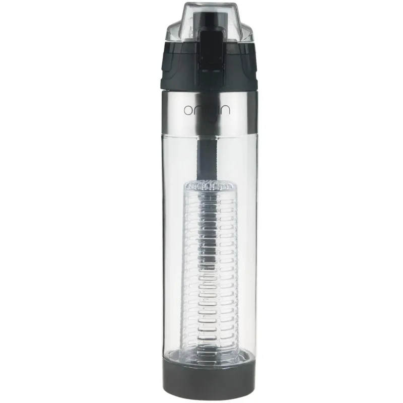 Origin - Tritan Fruit Infuser Water Bottle, BPA-Free, Flip Tip Lid, Great for Sports, Travel and Fits in Car Cup Holder, Leak Proof Design, Easy to Clean, Opens on Both Ends, 24 oz