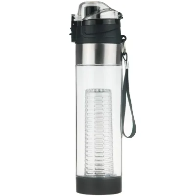 Origin - Tritan Fruit Infuser Water Bottle, BPA-Free, Flip Tip Lid, Great for Sports, Travel and Fits in Car Cup Holder, Leak Proof Design, Easy to Clean, Opens on Both Ends, 24 oz